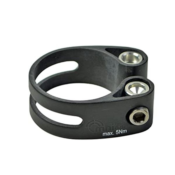 OMNI Racer Worlds LIGHTEST Race-Lite Carbon Titanium Seatpost Clamp 31.8 or 34.9mm (34.9mm Matte Finish)