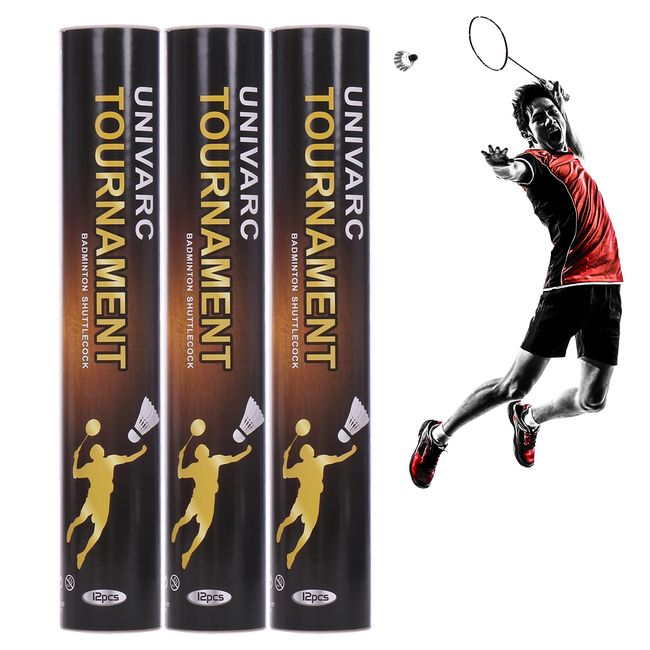 Badminton Shuttle, Certified Ball, 3 Dozen, 36 Balls, Game (High School Students, Working People, Intermediate Students, Advanced), Competition Ball, Pass Ball, Durable, Badminton, Training, Feathers, Tournament, Club Activities, Circle, Club) Set, For Ga