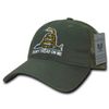 Rapiddominance Relaxed Trucker USA Gadsden Flag Cap, Olive