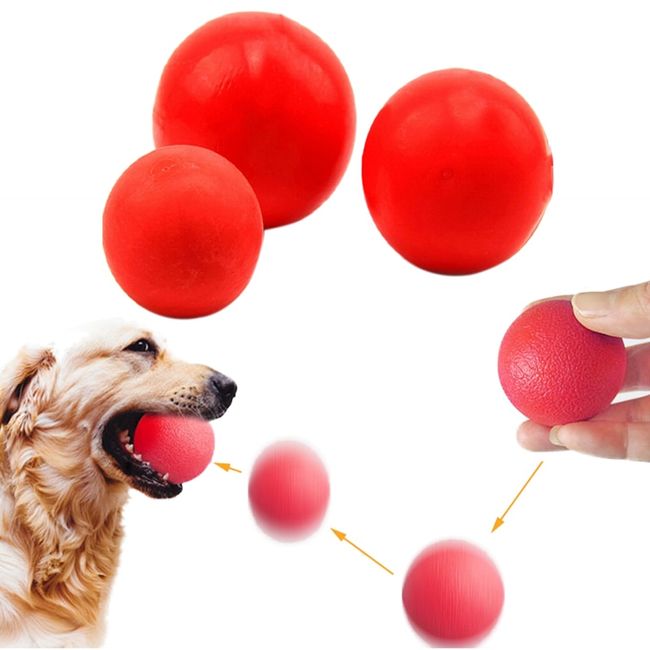 Dog Ball Indestructible Chew Bouncy Rubber Ball Toys Pet Dog Toy