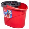 All Purpose Red QuickWring Bucket, 2.5 Gallon Mop Bucket with Wringer