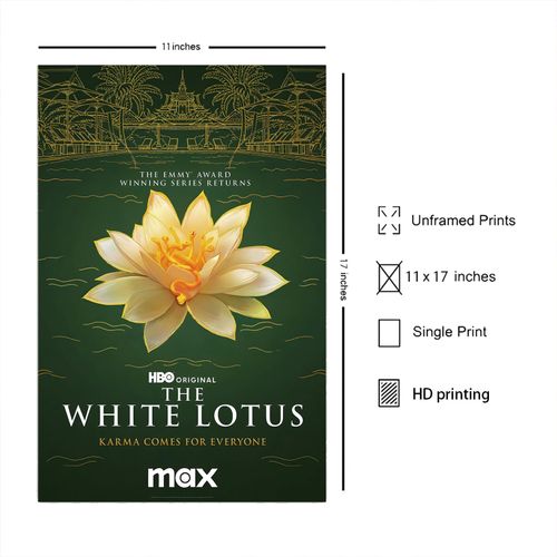 Jefuzh The White Lotus TV Series Poster #1 - Matte Poster Frameless Gift 11 x 17 inch(28cm x 43cm),Noframe
