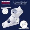 Valley Forge, American Flag, Aluminum Bracket White Powder Coated, 2-Position Pole Holder