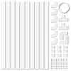 Nvanvmm 4M Electrical Cable Trunking Cable Concealer on Wall for One Cord Paintable PVC