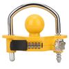Combination Trailer Lock, U Shaped Dome Lock, with 4 Digit Combination Code Design, 11 Locking Positions, Prevent Picking Up, Prying and Drilling