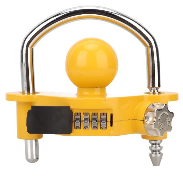 Combination Trailer Lock, U Shaped Dome Lock, with 4 Digit Combination Code Design, 11 Locking Positions, Prevent Picking Up, Prying and Drilling