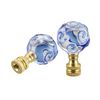 Aspen Creative 24034-22 Finial Lighting & Lamp Accessory, 2 Pack, Blue Spiral