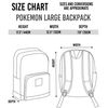 Vanilla Underground Pokemon Gamer School Backpack | Adjustable Straps | Unisex Design | Dynamic Pokémon-Themed | Multiple Pockets