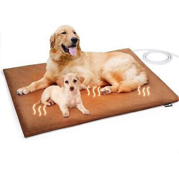 Pet Heating Pad 50 x 65cm constant Heat Mat Water Fire Proof Soft Cosy arthritis