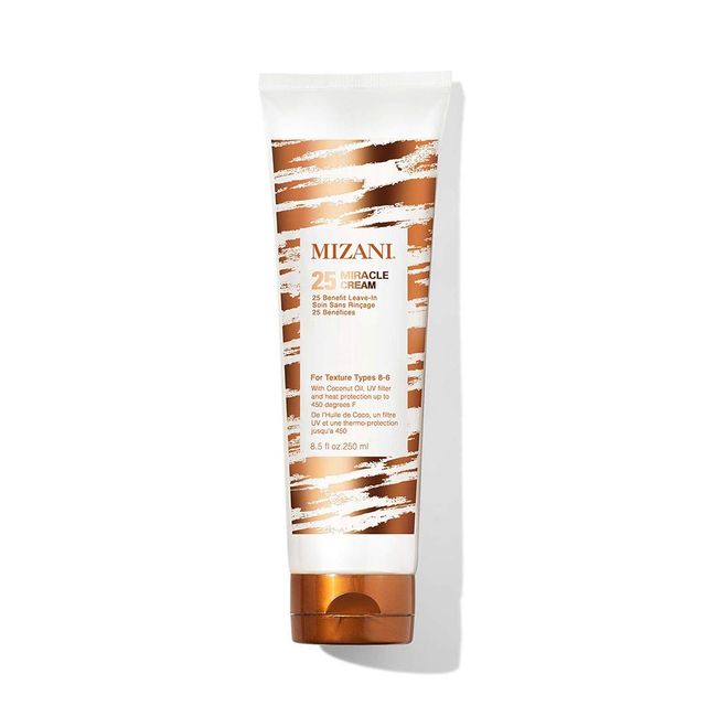 Mizani 25 Miracle Leave-In Cream | Adds Lightweight Moisture & Touchable Softness | with Coconut Oil | for Curly Hair | 8.5 Fl Oz