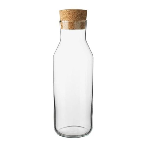 Ikea 365 (34 Oz) Clear Glass Carafe With Cork Stopper, Ideal For Hot and Cold Water Pitcher, Tea/Coffee Maker, Iced Tea, Beverage Pitcher As Well As for Serving Wine