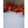 Lighted Maple Leaves Garland with Warm White Lights Battery Powered