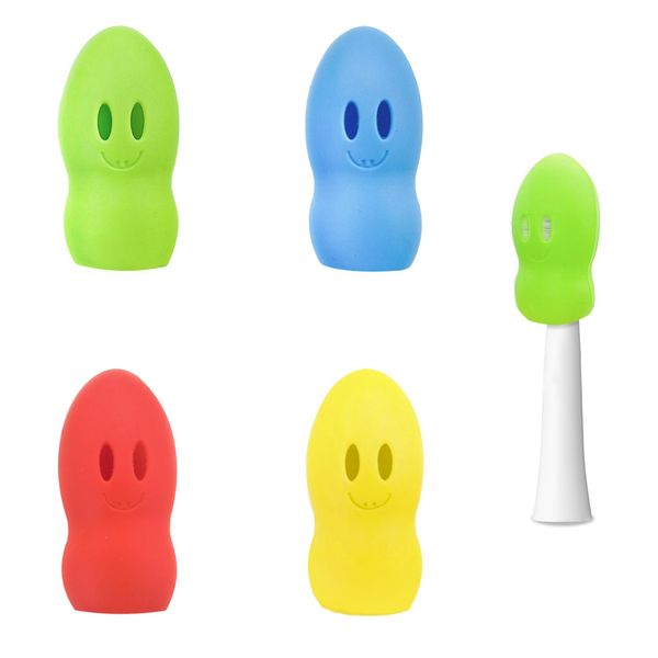 Andiker Toothbrush Head Covers, 6Pcs Cute Fish-shaped Silicone Travel Toothbrush Head Cover, Fresh Macarone Color Portable Toothbrush Brush Caps for Business Trip, Toothbrush Storage (4)