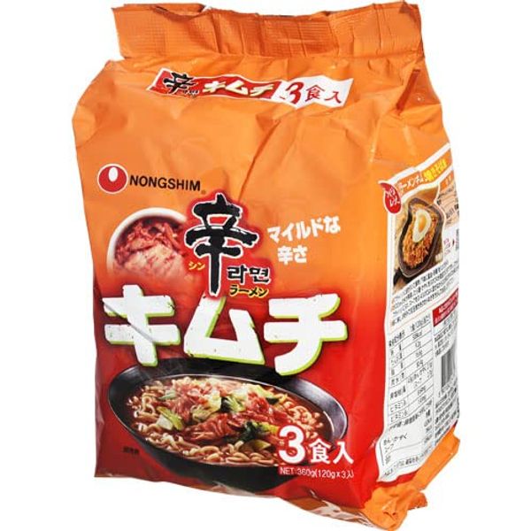 Nongshin Spicy Ramen Kimchi, Pack of 3