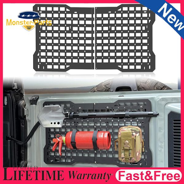 For Ford Bronco Tailgate Tool Kit Aluminium Tactical Panel Organizer Tool Holder