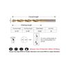 10PCS,13/32", Titanium Coated Twist Drill Bits