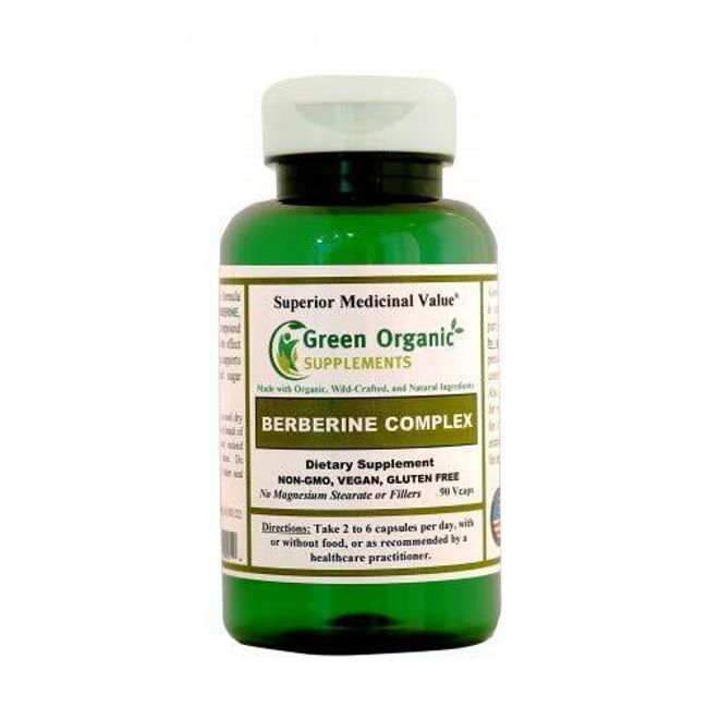 Green Organic Berberine 90 Vegan Non-GMO Capsule for Control Blood Sugar levels.