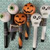 Halloween Solar Pathway Stake Lights Skull Pumpkin Eye 6 Pack 14" NEW