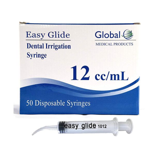 (Qty 25) Easy Glide Curved Tip Syringes 10/12cc (No Needle)