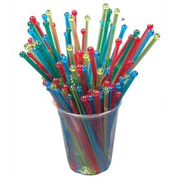 BarConic Ball Head Stirrers - Assorted (Bag of 500)