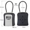 Black Wire Key Box with 4 Digit Lock Dial