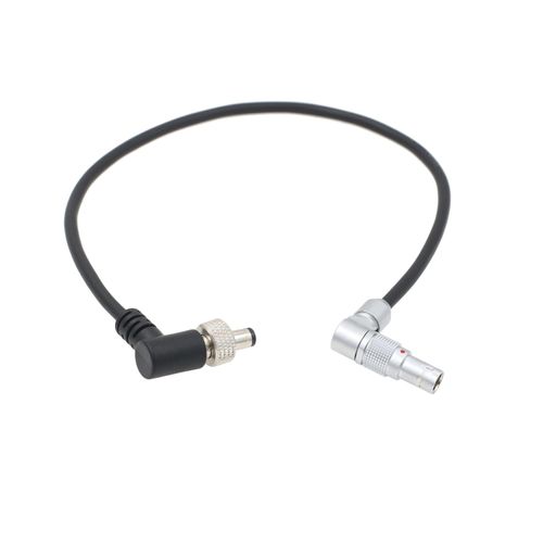 HangTon Rotated Right Angle 0B 2 Pin to Locking DC Barrel Power Cable for Z CAM E2-F6 S6 F8 Camera to Atomos Shogun Flame, Shogun Inferno, Ninja V Monitor