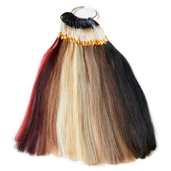 Happyqueen Colour Ring for Human Hair Extensions Colour Match