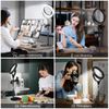 Ring light for laptop with stand & phone holder