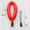 Nordic Flash Waterproof Camera Float (2-pack) Floating Strap for Your Underwater Devices - Red & Orange