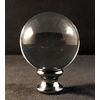 Lamp Finial-Large Crystal ORB Polished Chrome Base