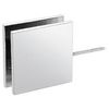 CRL Chrome Square Wall Mount Movable Transom Clamp