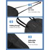 HUHETA 50 Packs KN95 Face Mask, 5-Layer Face Mask Filter Efficiency≥95% (Black)