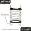 BASEMAN® Key Organiser Screw Set Standard (3-8 Keys), Replacement screw set - standard