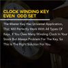 New Brass Universal Clock Key for Winding Clocks 5 Prong Even & Odd Numbers Brass Blessing