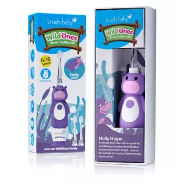 WildOnes rechargeable sontbrush hippo