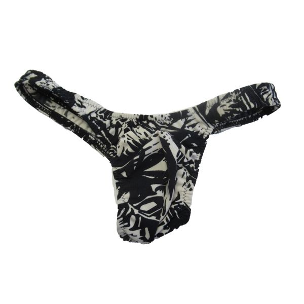 1638 Men's T-back [Fitting Gear] Naruz Tropical T-back Panties, Men's Underwear, Made in Japan, Black