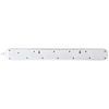 Masterplug Six Socket Rewireable Trailing Socket with Power Indicator and Individual Switches, without Plug and Cable, White