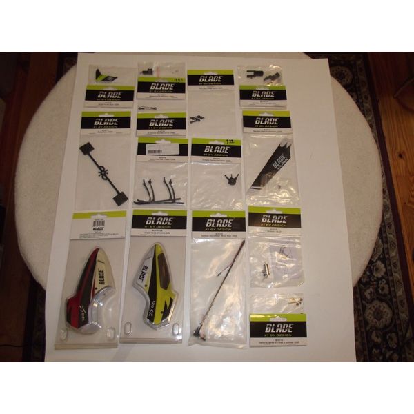 Blade 120sr rc helicopter parts bundle (all new-14 total parts)