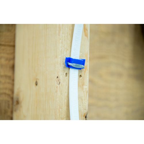 Gardner Bender MSI-200JT Insulated Metal Staple, ½", Secures: NM Electrical Cable, BX, MC, AC, and UF Cable, 200 Pack, Blue