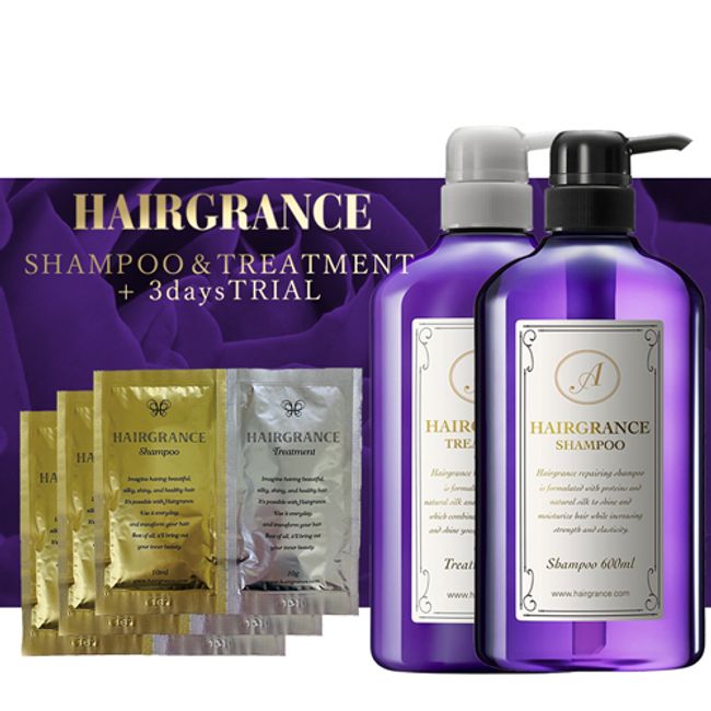 <br>Hair Glance Aprus Shampoo &amp; Treatment &amp; Hair Glance 01 3days Trial [Simple Packaging]<br>