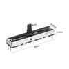 sourcing map Fader Variable Resistors Mixer 45mm Straight Slide Potentiometer B10K Ohm with Black White Knobs