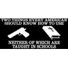 Two Things Every American Should Know How To Use Gun & Bible Bumper Sticker