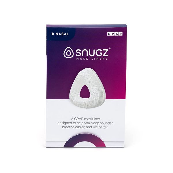 Snugz Mask Liners: Machine Washable, One-Size-Fits-Most CPAP Mask Liners, Pack of 2 Lasts 90 Days (Nasal (Nose only))