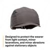 3M First Base + Bump Cap / Safety Cap, EN812 Protection, Grey Micro Peak (25mm)