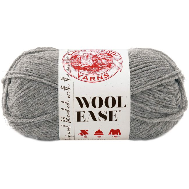 Lion Brand Yarn Lion Brand Wool-Ease Yarn (151) Grey Heather