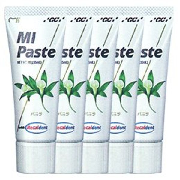 GC MI Paste, 1.4 oz (40 g) x 5 Pack, Dental Purpose, Vanilla