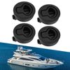 61mm/2.4in Marine Flush Pull Slam Latch, Round Pull Latch Embedded Type Boat Cabinet Hardware for Hatches Yachts RVs