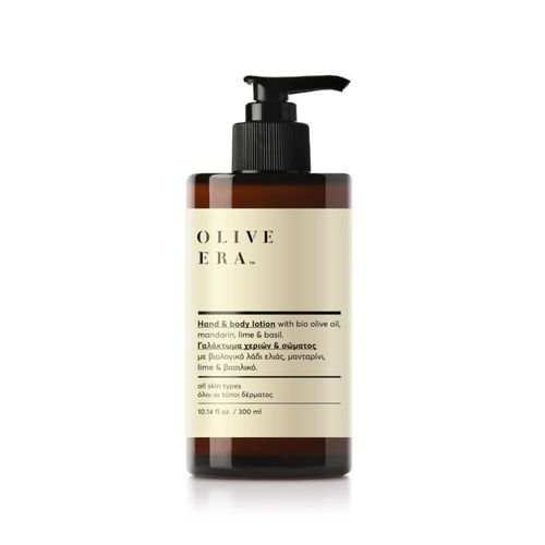 Olive Era Hand & Body Lotion with Organic Olive Oil & Mandarin, Lime & Basil