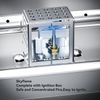 Stainless Steel 24" Rectangle Fire Pit Drop-In Burner Kit with Extinguishing Pro