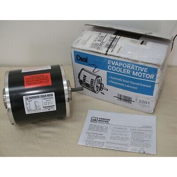 Dial 2201 Evaporative Cooler Motor. 1/3 hp, 1 Speed, 115 volts. New in Box.